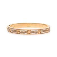 CARTIER, YELLOW GOLD AND DIAMOND 'LOVE' BRACELET