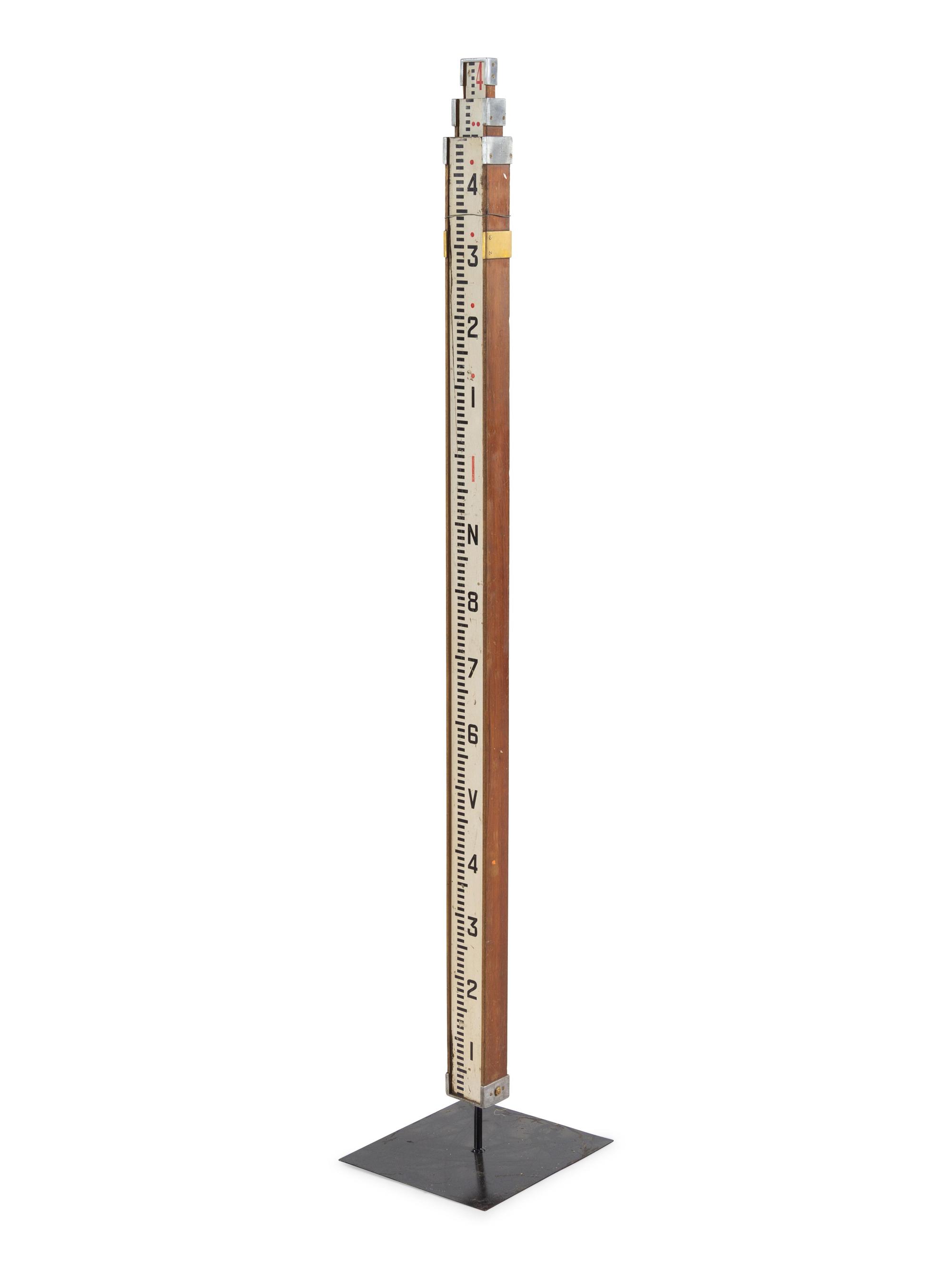 A Polychrome Surveyor's Leveling Rod