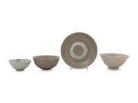 Eight Chinese Export Celadon Glazed Bowls