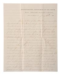 [CIVIL WAR]. War-date letters of Corporal Edwin J. Barden, 7th Regiment Connecticut Volunteer Infantry, combat soldier and later clerk at Headquarters Department of the South, Headquarters X Corps, and Headquarters US Army, Office of Chief Commissary.