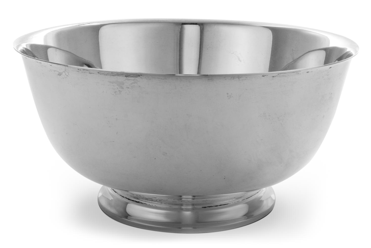 An American Silver Bowl, Tiffany & Co., New York, NY, of typical form, having a flared rim and a stepped circular base.