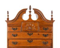 A Queen Anne Carved Walnut High Chest Of Drawers