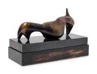 Pointed Reclining Figure conceived in 1948, cast in 1969