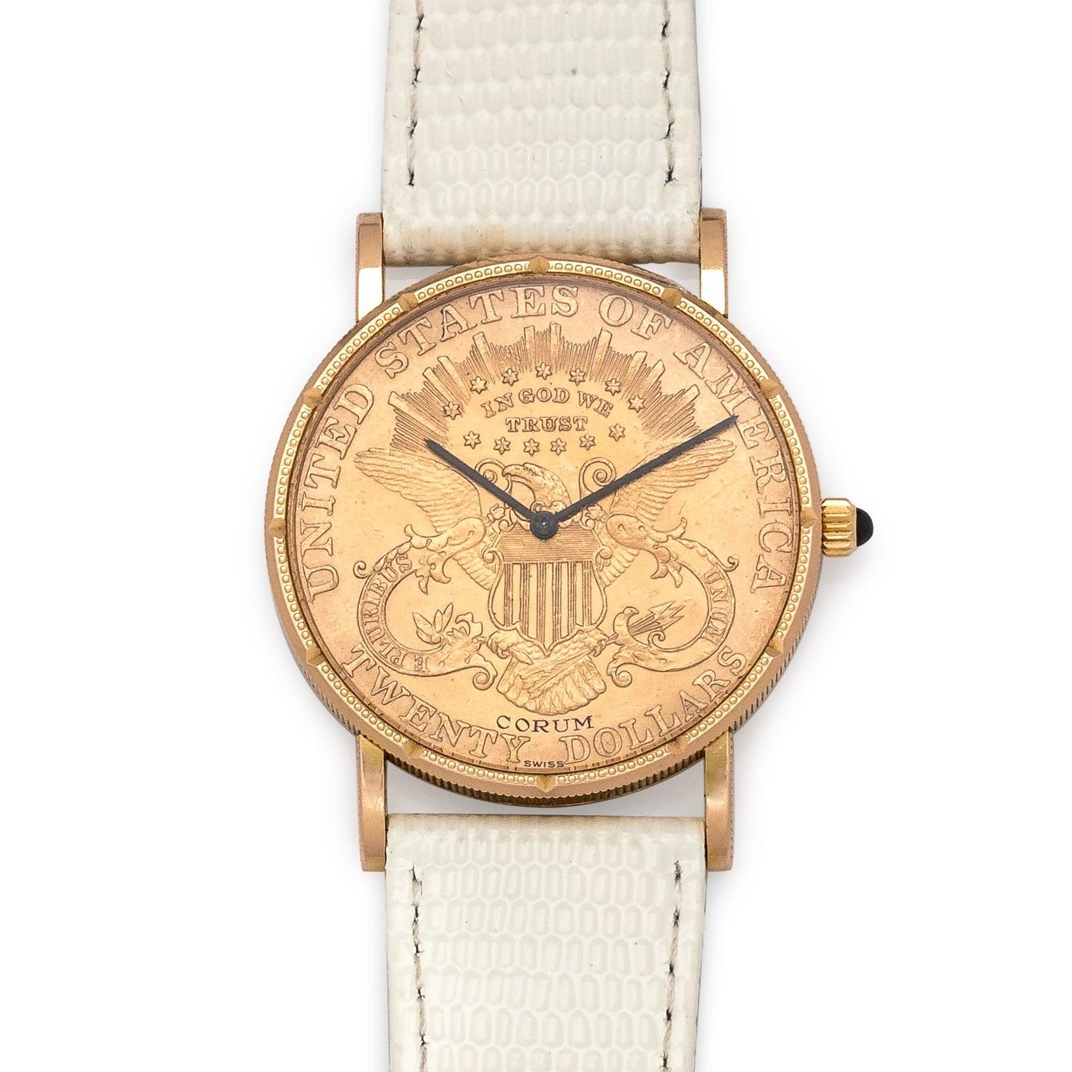 Corum, 18K Yellow Gold and US $20 Gold Coin Wristwatch