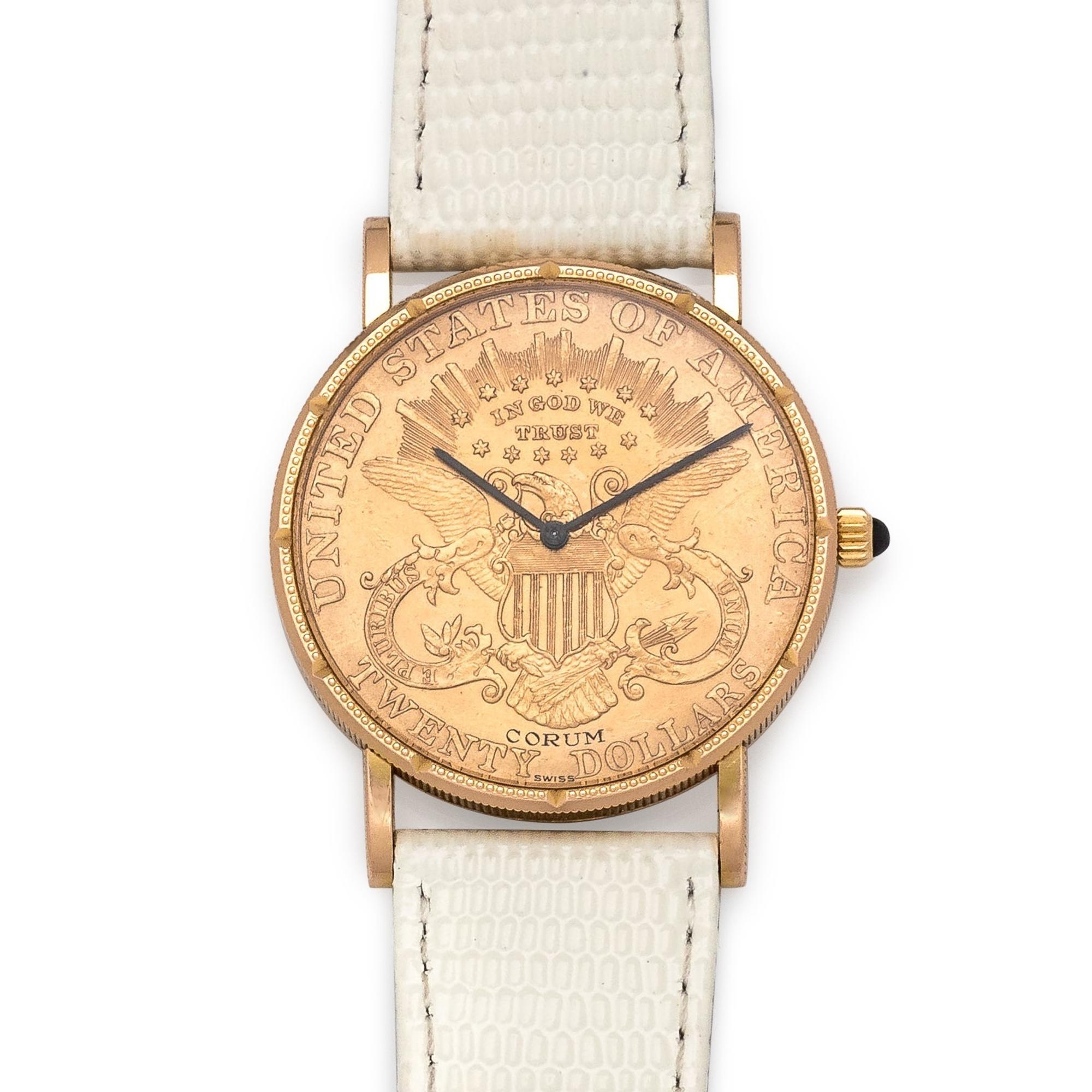 Corum, 18K Yellow Gold and US $20 Gold Coin Wristwatch