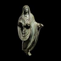 A Roman Bronze Togatus