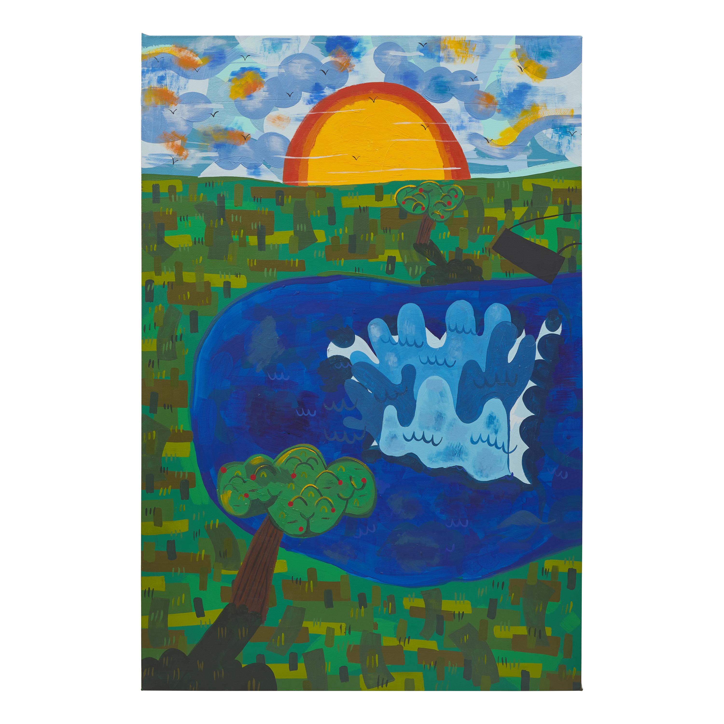 Azikiwe Mohammed (American, b. 1984) — Leroy's Swimming Hole , 2021