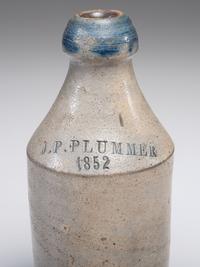 Five Stoneware Bottles and Canning Jars