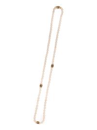 CULTURED PEARL AND MULTIGEM NECKLACE