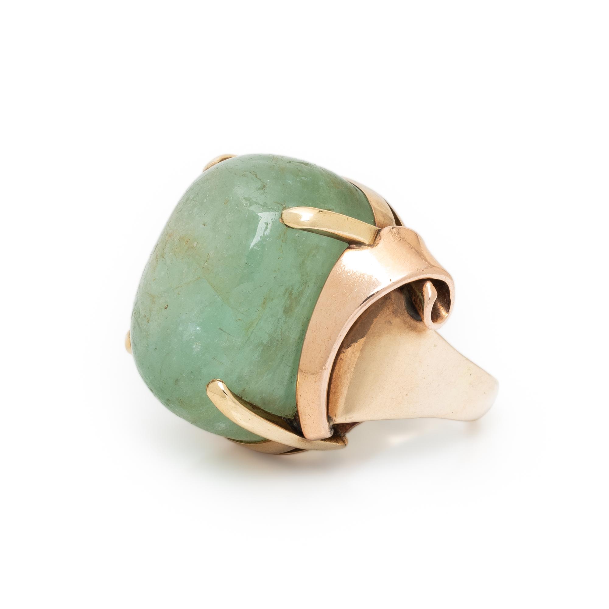 BERYL AND ROSE GOLD RING