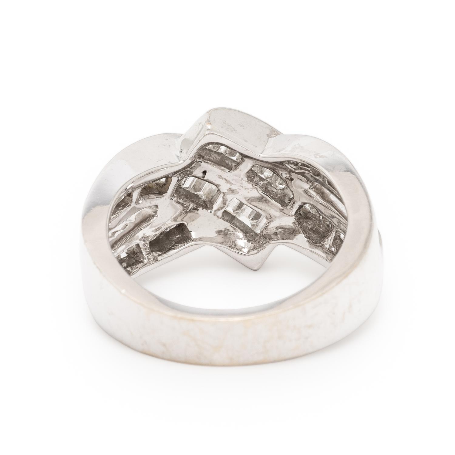 Diamond and White Gold Ring