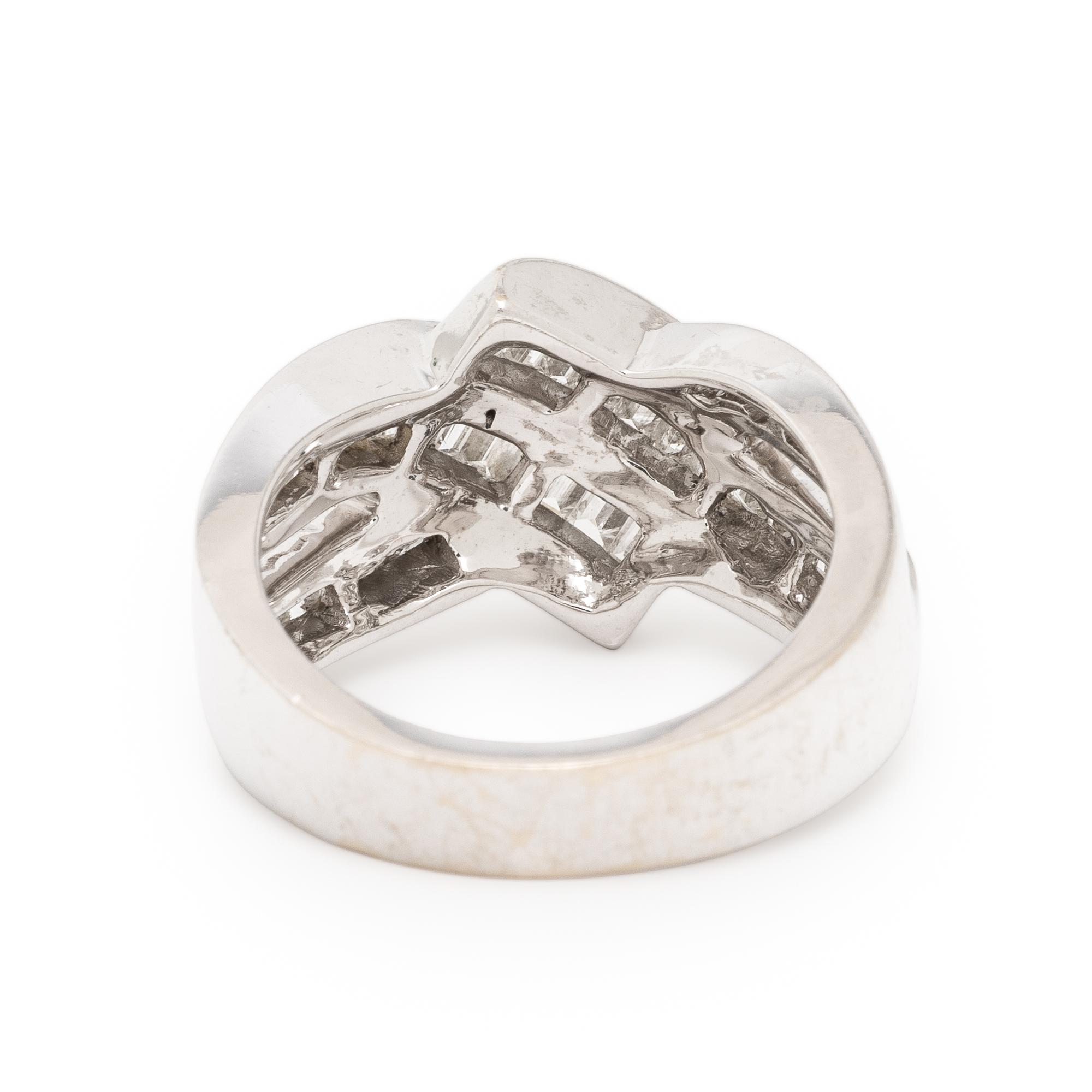 Diamond and White Gold Ring