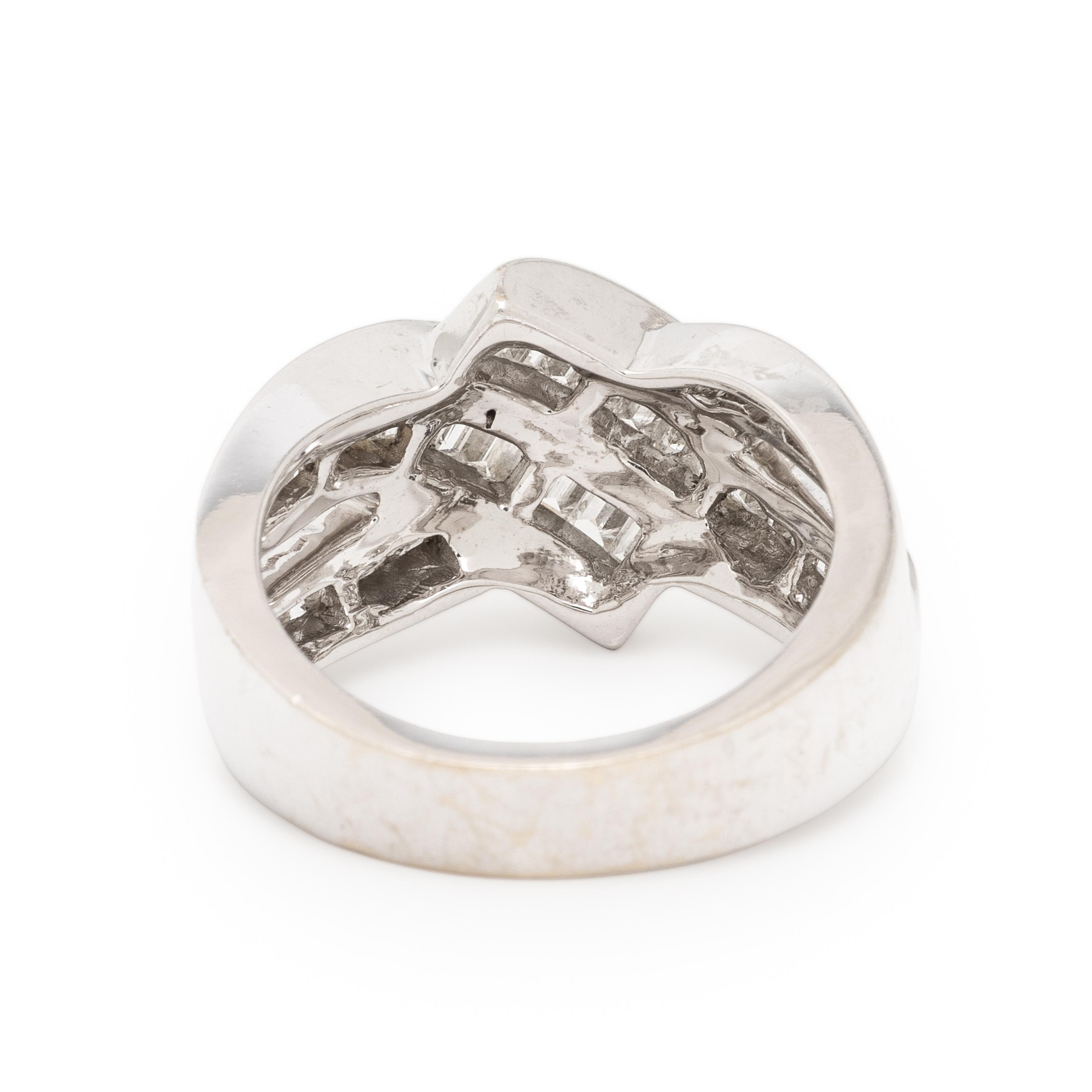 Diamond and White Gold Ring