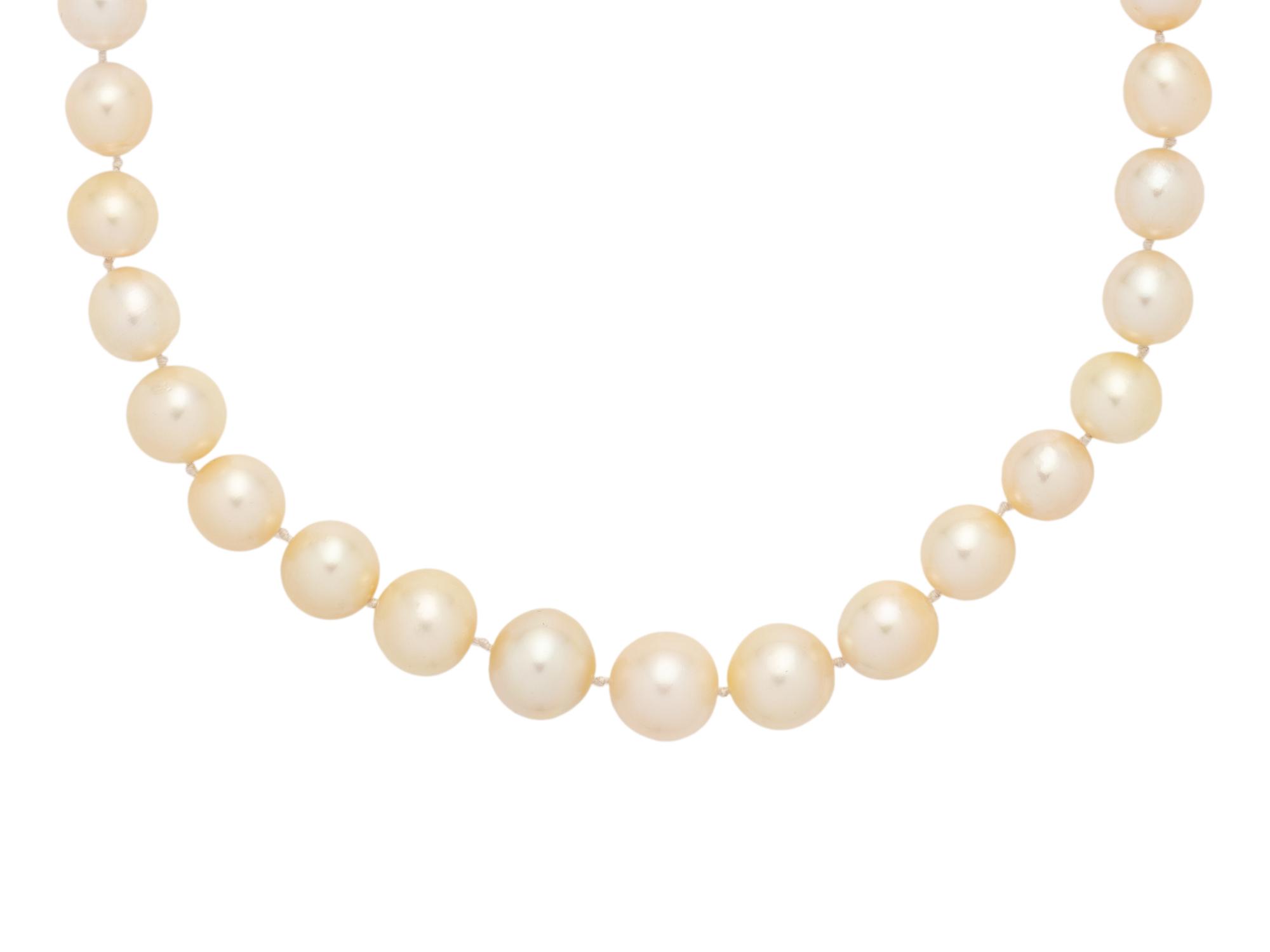 CULTURED PEARL AND DIAMOND NECKLACE