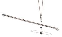 A Collection of White Gold and Diamond Jewelry,
