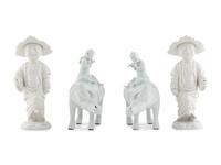 A Group of Blanc de Chine Figures