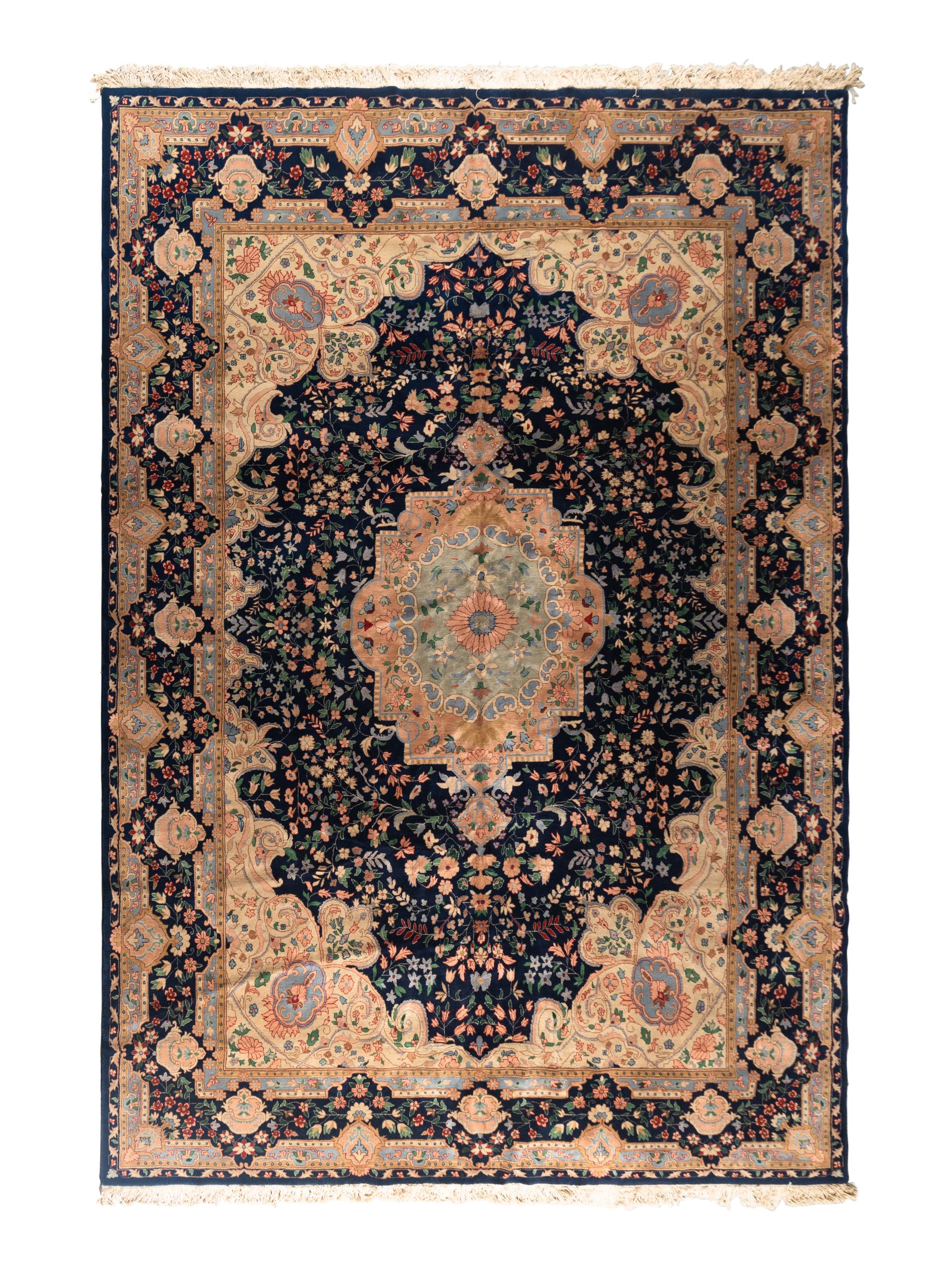 A Sino Persian Blue Rug