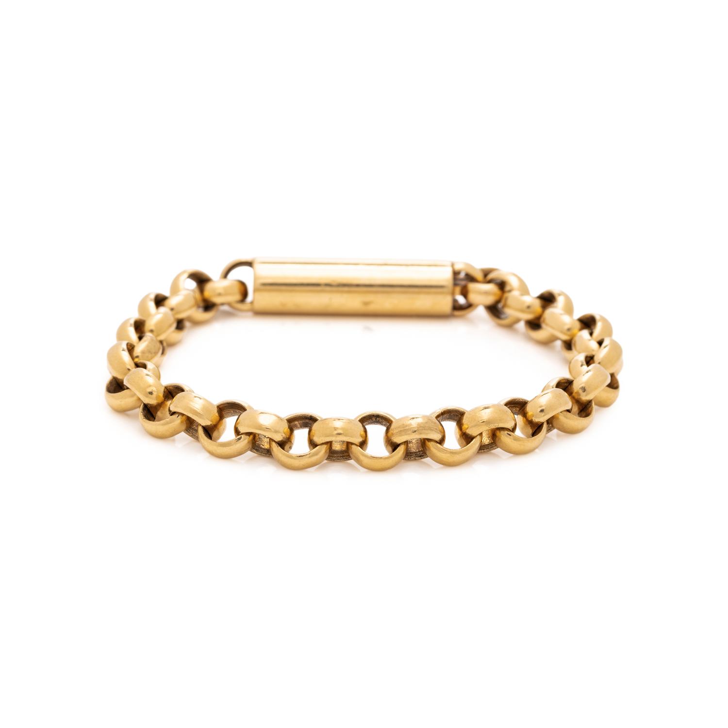 RAYMOND YARD, YELLOW GOLD BRACELET