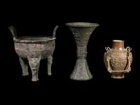 Three Chinese Bronze Vessels