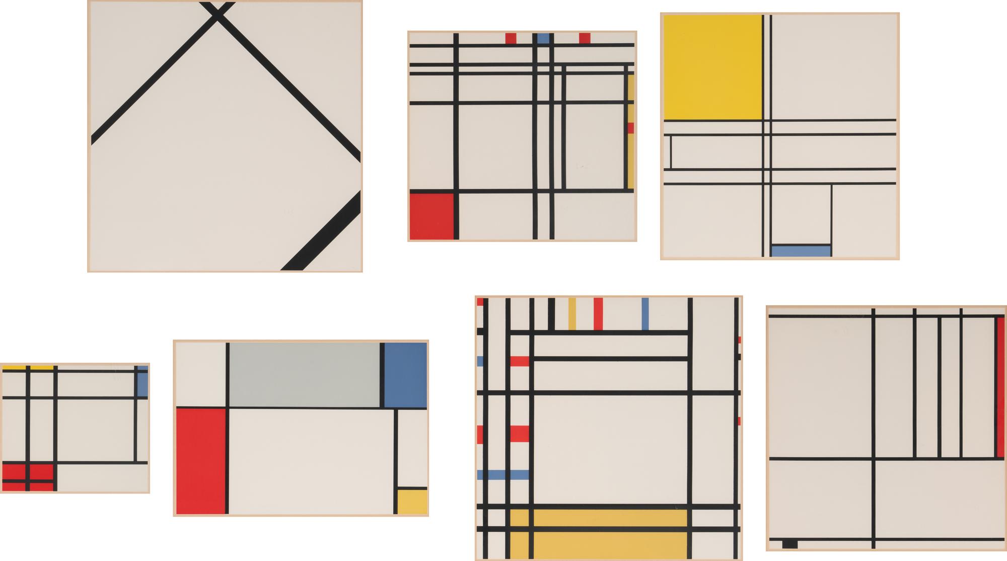 Seven works from A Portfolio of Ten Paintings, 1967