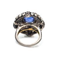 TANZANITE AND DIAMOND RING