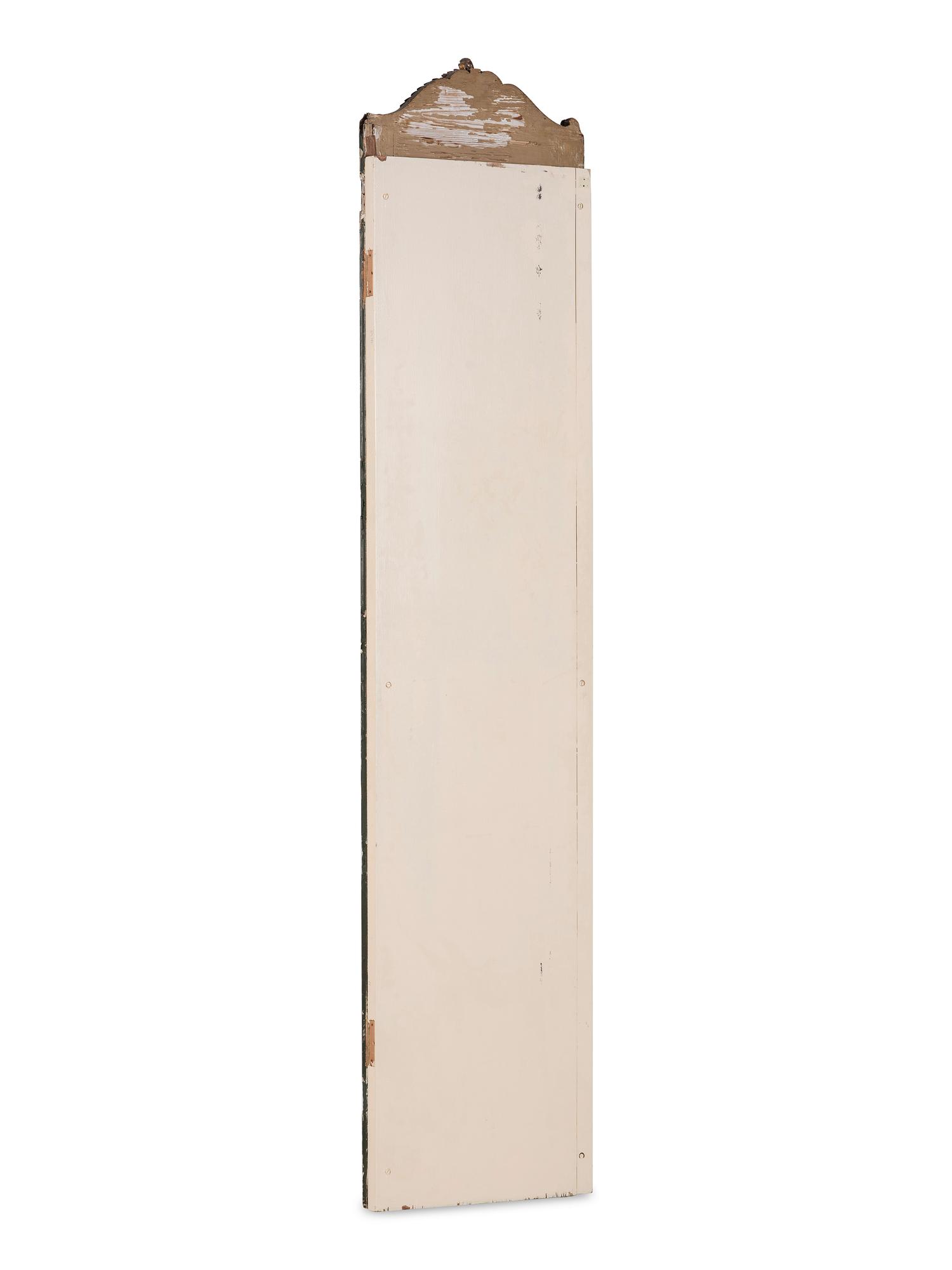 A Pair of Venetian Reverse-Painted Glass Doors
