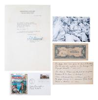 [WWII]. Bataan and Corregidor survivor signatures incl. Generals Wainwright and MacArthur.