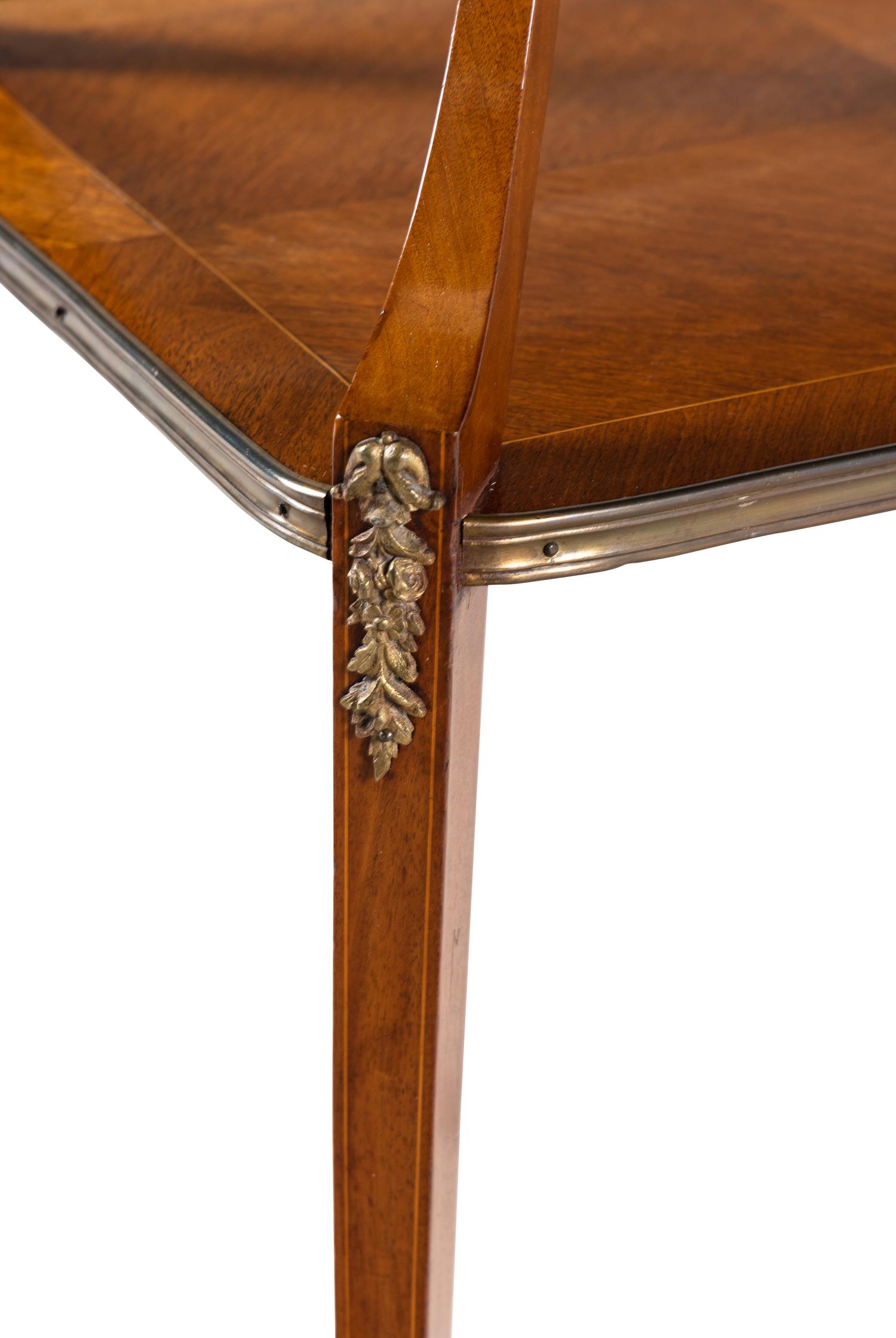 A French Gilt Bronze Mounted Marble-Top Dessert Stand