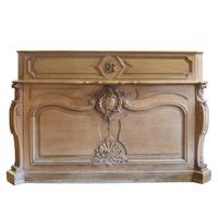 A Carved Oak Shop Counter 73.5" W x 31" D x 51.5" H — France, Late 19th Century