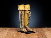 Comanche Beaded Hide Boot Moccasins