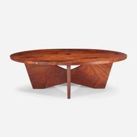 George Nakashima (American, 1905-1990) Round Coffee Table, New Hope, Pennsylvania, 1970