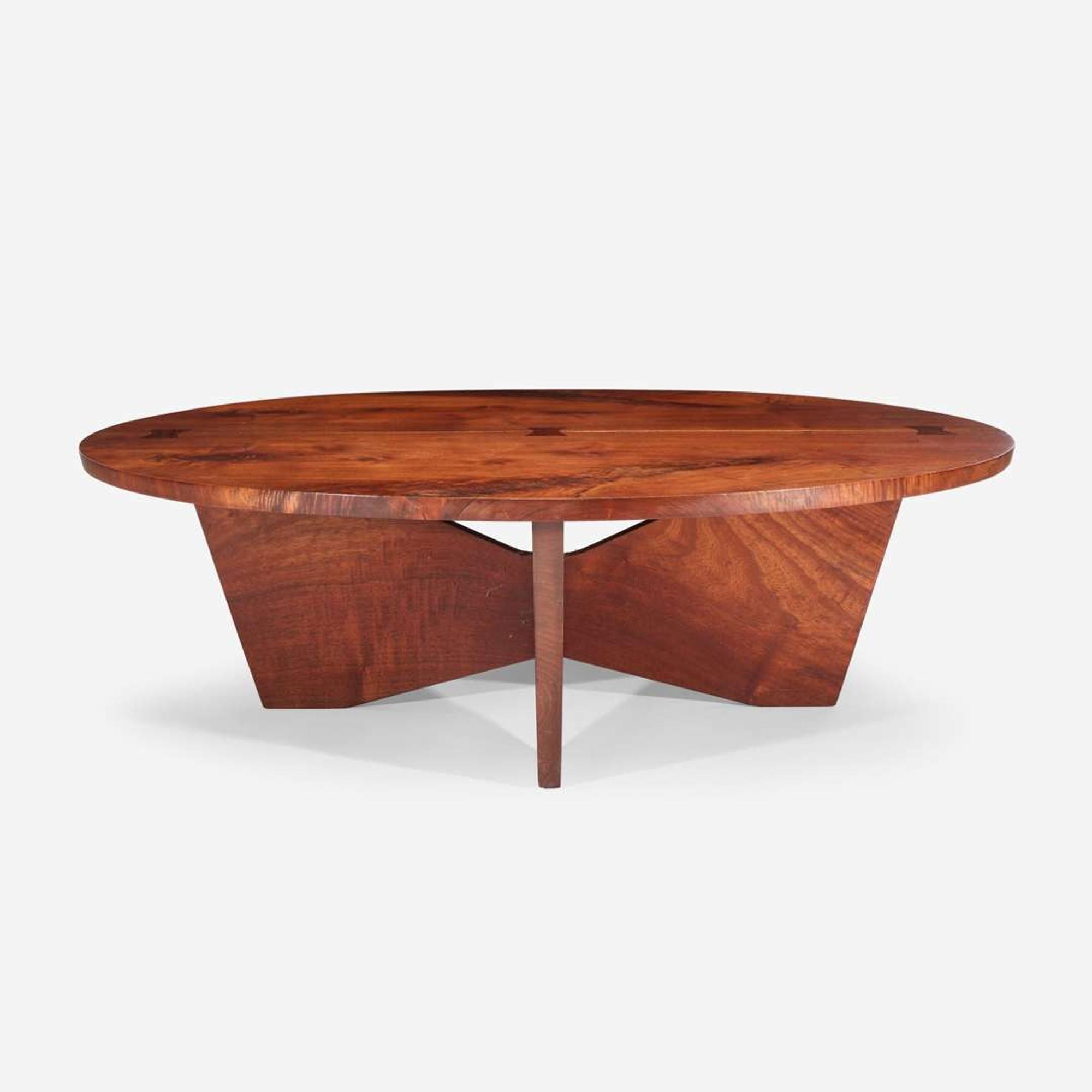 George Nakashima (American, 1905-1990) Round Coffee Table, New Hope, Pennsylvania, 1970