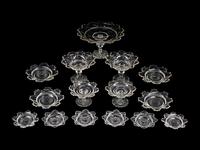 A Set of Irish Cut Glass Serving Pieces