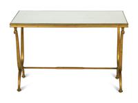 A French Gilt Bronze Table Mirror-Top Table — CIRC 1940