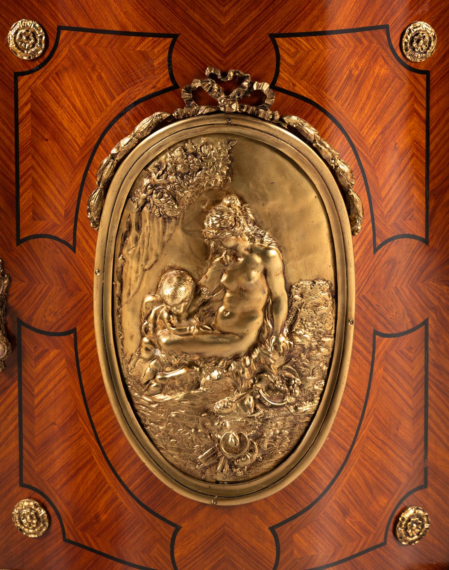 A Napoleon III Style Gilt Bronze Mounted Console Cabinet