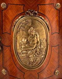 A Napoleon III Style Gilt Bronze Mounted Console Cabinet