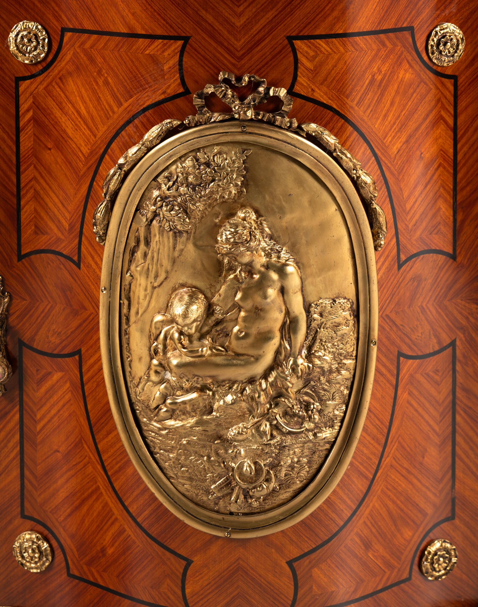 A Napoleon III Style Gilt Bronze Mounted Console Cabinet