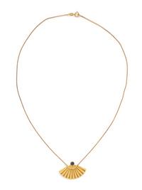 YELLOW GOLD AND SAPPHIRE PENDANT/NECKLACE