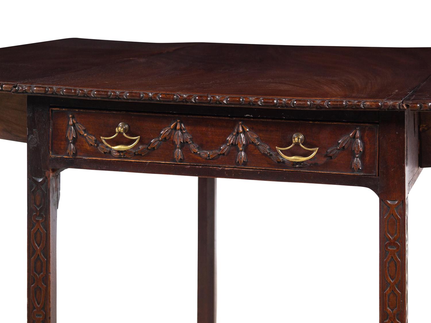 A George III Style Mahogany Drop-Leaf Table