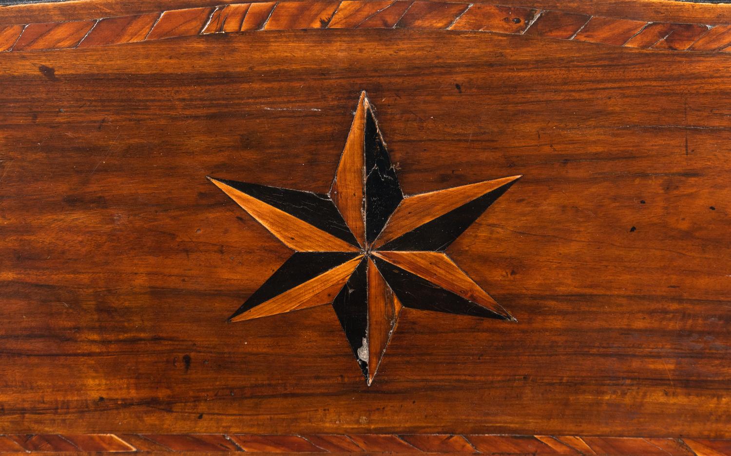A Continental Walnut Commode