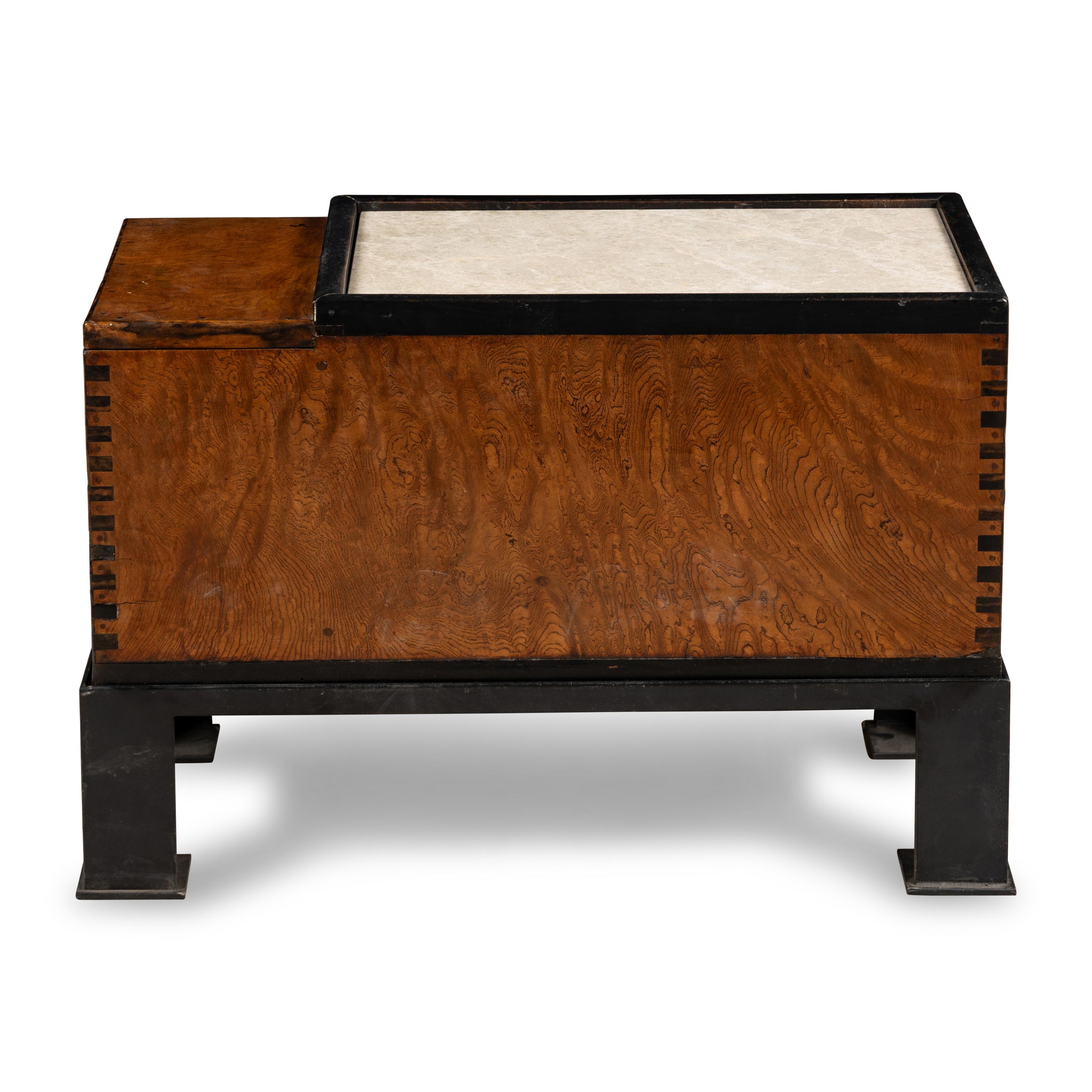 A Japanese Tansu Chest on Stand