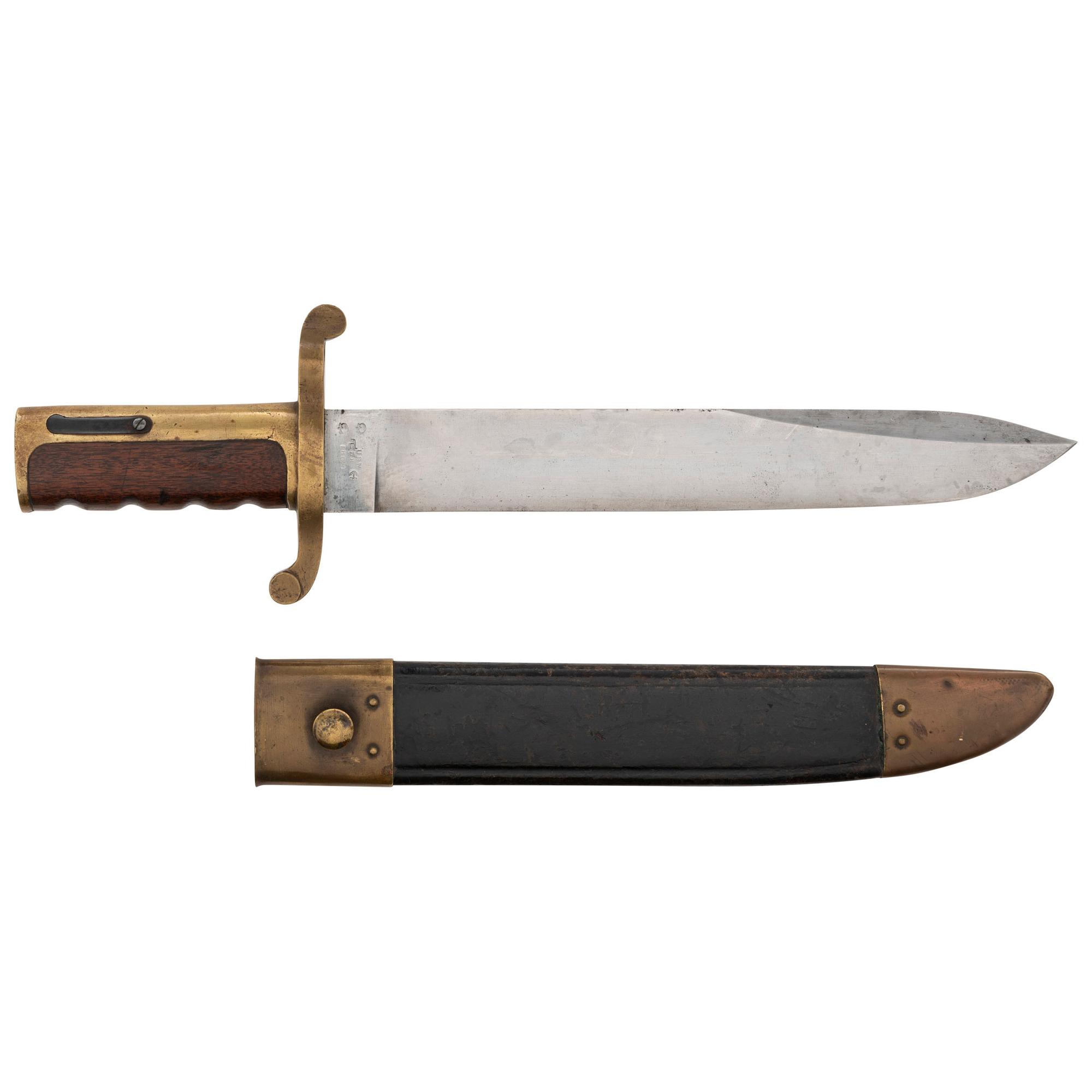 US Navy Model 1861 Dahlgren Bowie Knife Bayonet by Ames