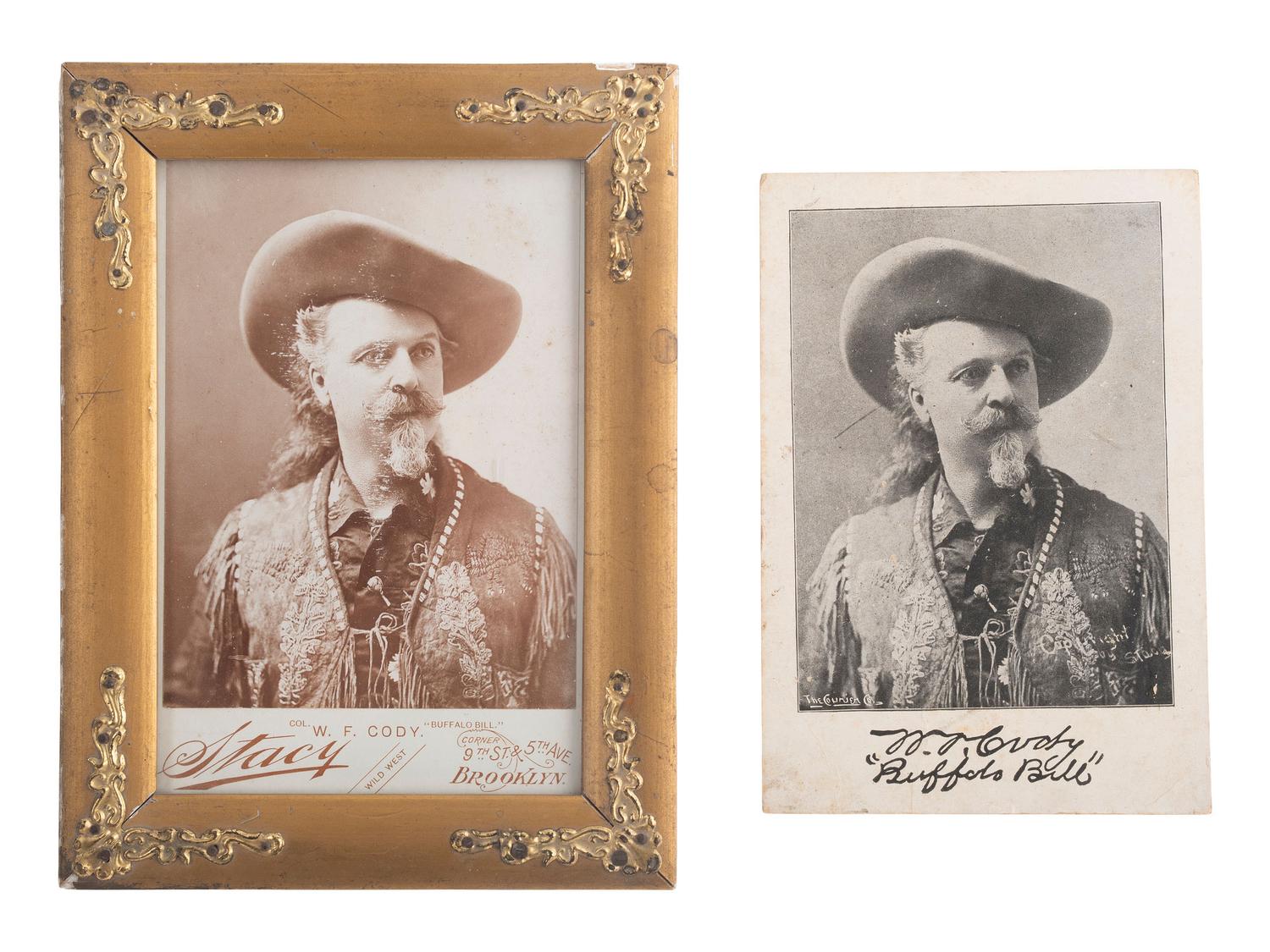 [WILD WEST SHOW]. Cabinet card of William F. "Buffalo Bill" Cody.