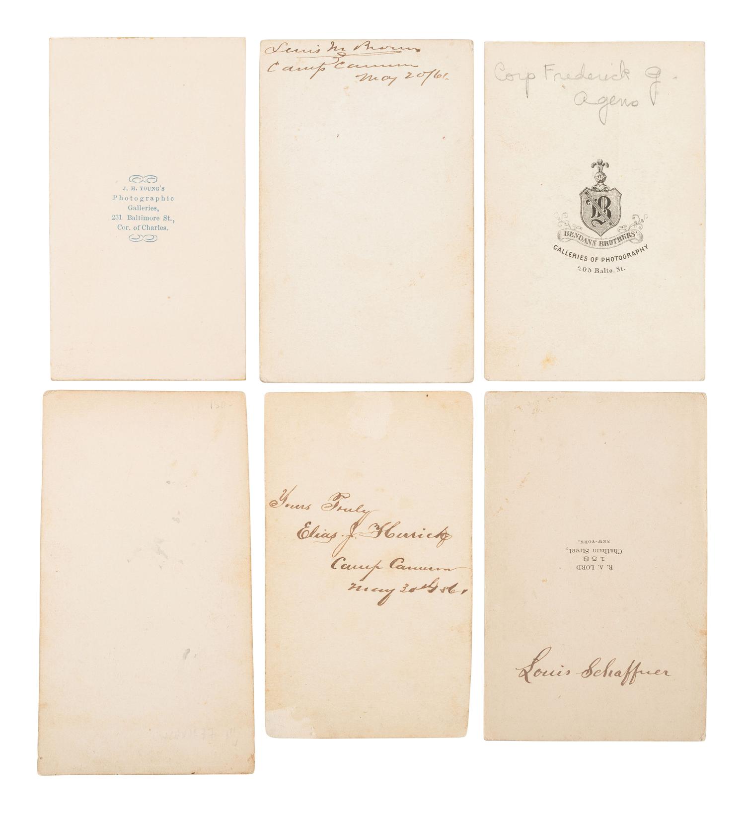 [CIVIL WAR]. A group of 20 CDVs of identified members of the 7th New York State Militia, incl. MOH recipient Rufus King.