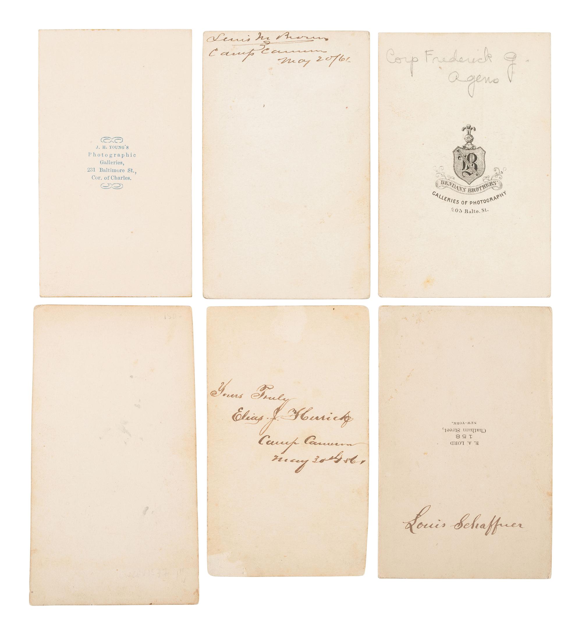 [CIVIL WAR]. A group of 20 CDVs of identified members of the 7th New York State Militia, incl. MOH recipient Rufus King.