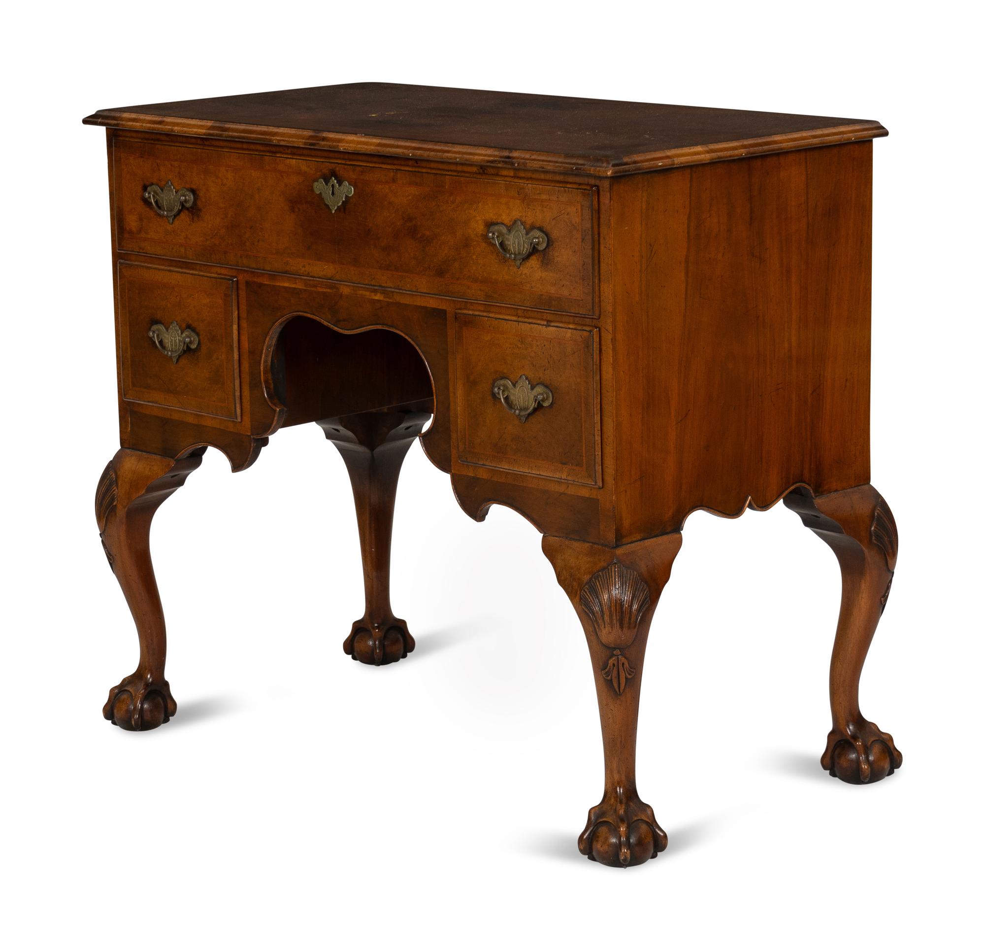 A George II Style Walnut Dressing Table