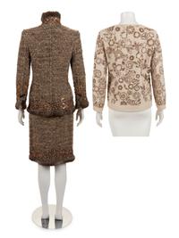Three Oscar de la Renta Items: One Skirt Suit, One Jacket, 2012