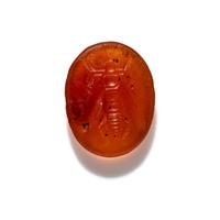 A Roman Carnelian Finger Ring with the Bee of Ephesus