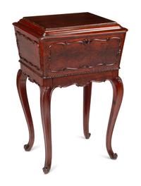 An English Mahogany Tea Poy