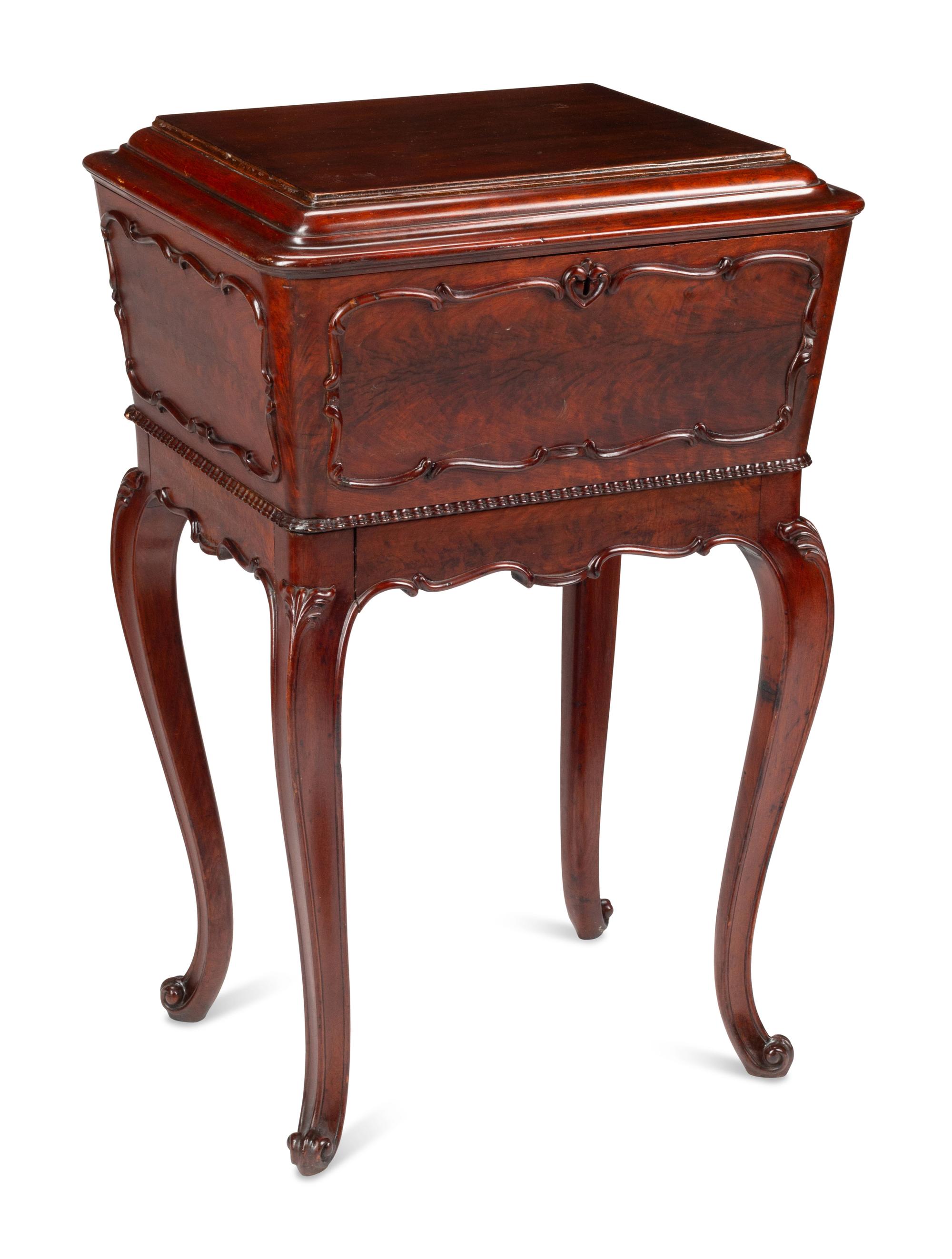 An English Mahogany Tea Poy
